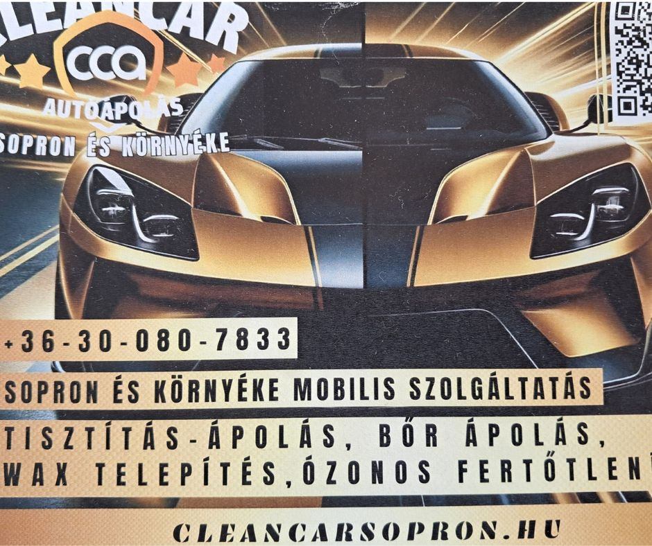 CCA-Cleancar Autóápolás Sopron
