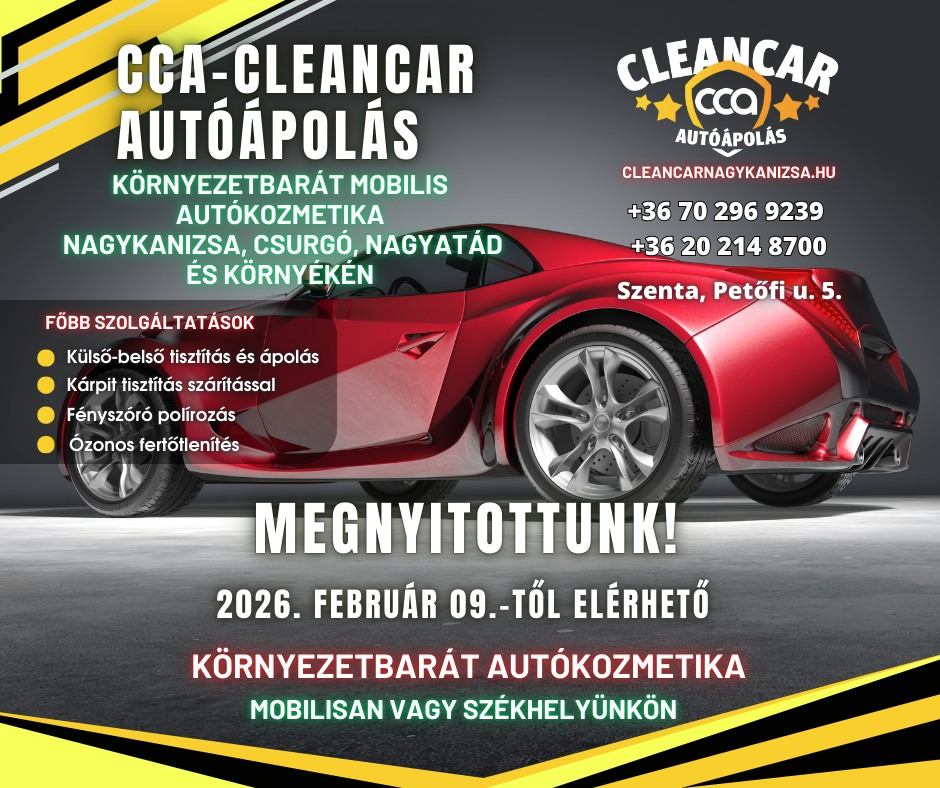 CCA-Cleancar Autóápolás Nagykanizsa